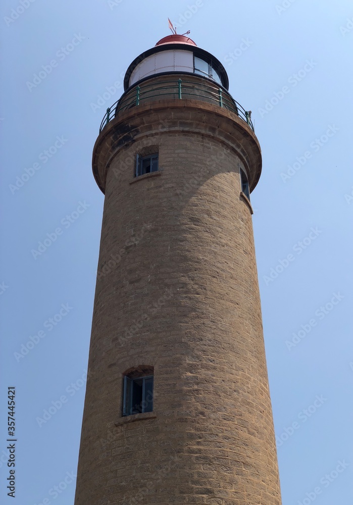 Lighthouse on the coast of Mahabalipuram Lighthouse on the coast of Mahabalipuram
