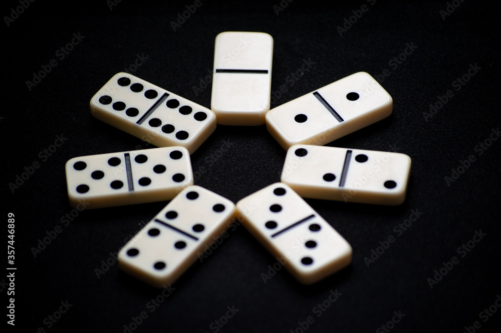 A star made with doubled value domino pieces A star made with doubled value domino pieces