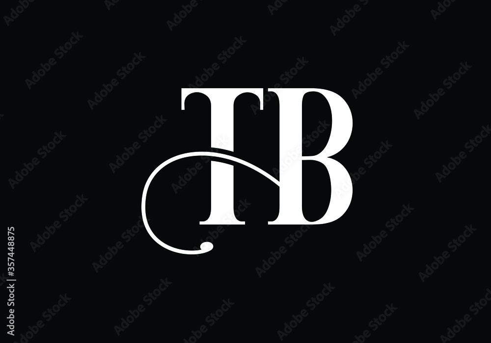 Initial Monogram Letter T B Logo Design Vector Template. T B Letter Logo Design Initial Monogram Letter T B Logo Design Vector Template. T B Letter Logo Design