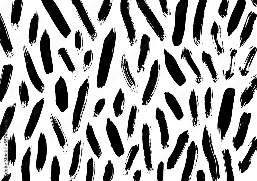 Brush stroke pattern. Abstract painting, paper texture. Vector ...