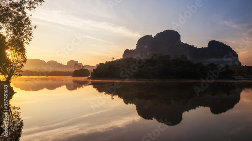 Nong Thale swamp at sunrise, Krabi