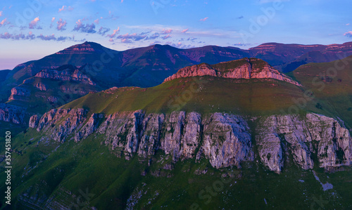 Wallpaper Mural Landscape at sunset in the Miera Valley, in the autonomous community of Cantabria, Spain, Europe Torontodigital.ca