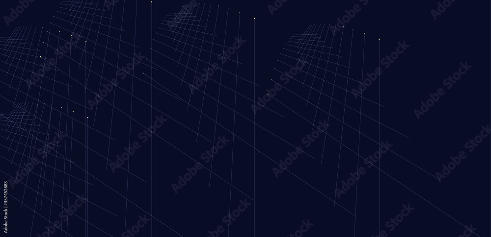 Obraz premium abstract blue background with lines