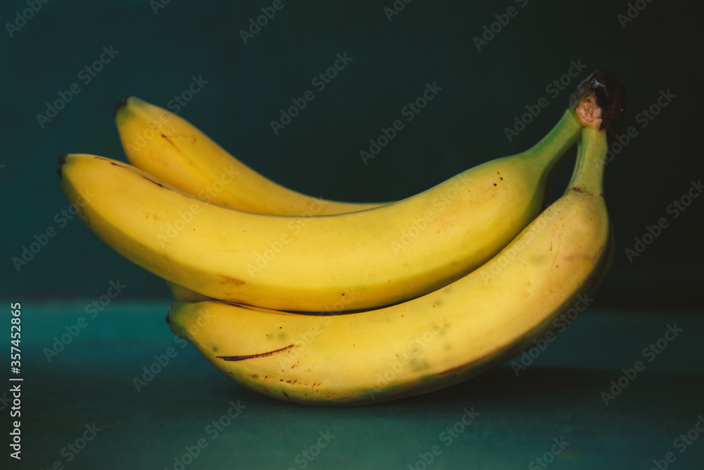 A closeup shot of delicious organic bananas