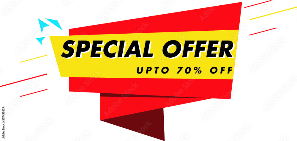 Special offer sale banner in vector format. Special offer sale banner in vector format.