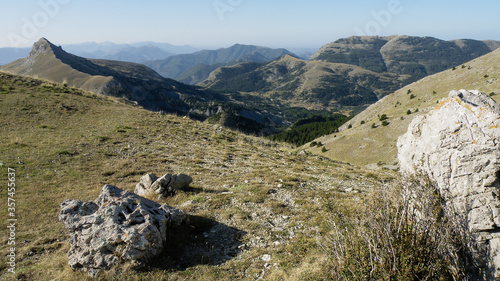 Panorama depuis les Monges, Alpes, France