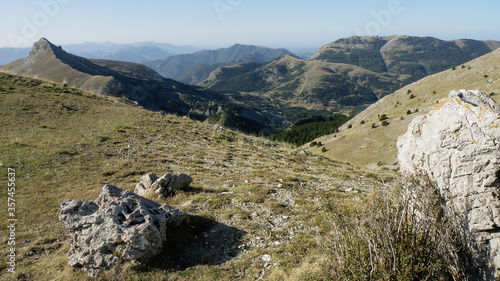 Panorama depuis les Monges, Alpes, France photo