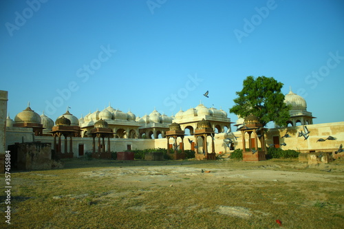 Devi Kund Sagar is the cremation ground of the Bikaner Royal family situated on the outskirts of Bikaner. photo