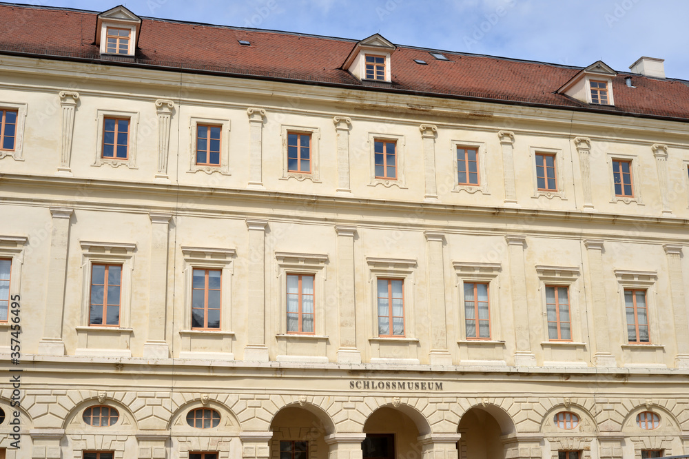 Fototapeta premium Weimar, Germany castle museum architecture inner yard building