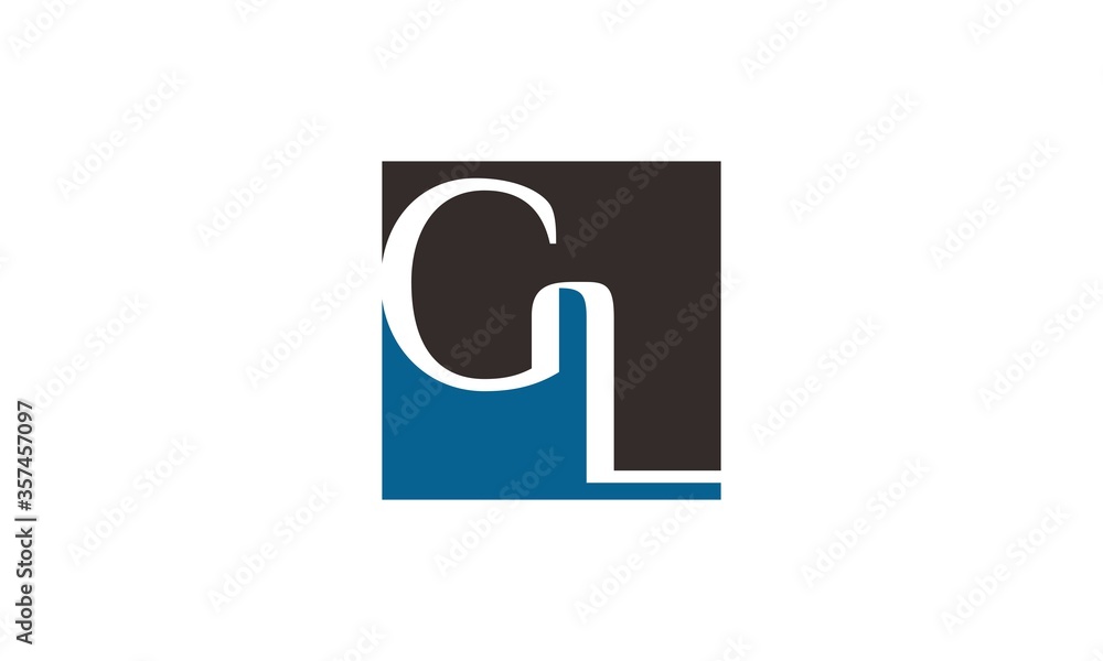 g, l, gl logo, icon, symbol