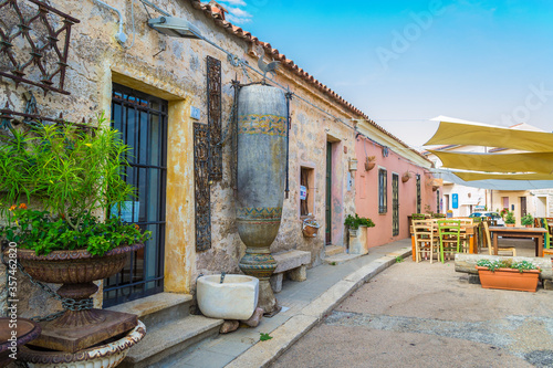 Alley of San Pantaleo (Olbia, Sardinia, Italy).