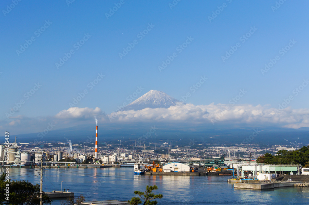 静岡県富士田子の浦からの富士山