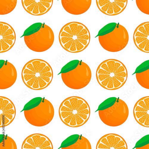 Illustration on theme big colored seamless orange