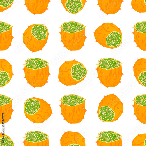 Illustration on theme big colored seamless kiwano