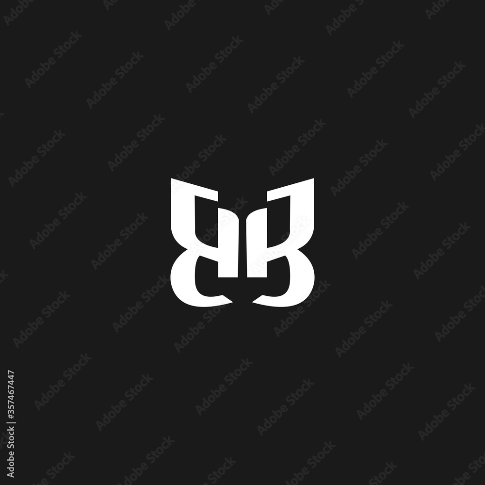 abstract initial letter B B logo design template abstract initial letter B B logo design template