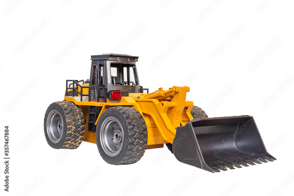 Fototapeta premium Toy model of a bulldozer