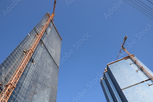 construction site of a building