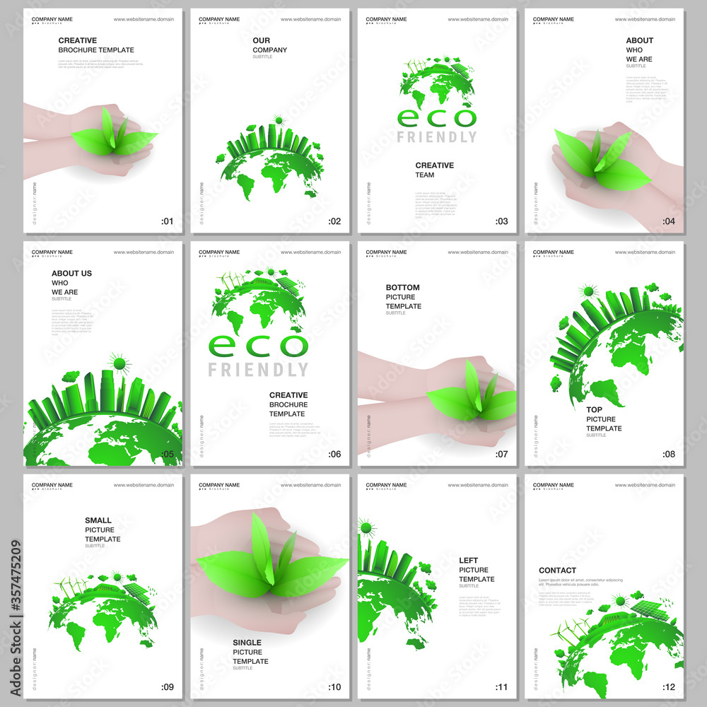 A4 brochure layout of covers design templates for flyer leaflet, A4 format brochure design, report, presentation, magazine cover, book design. Earth planet health care, sustainable development concept A4 brochure layout of covers design templates for flyer leaflet, A4 format brochure design, report, presentation, magazine cover, book design. Earth planet health care, sustainable development concept