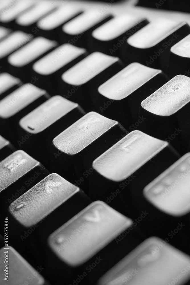 Close up of keys on computer keyboard Close up of keys on computer keyboard