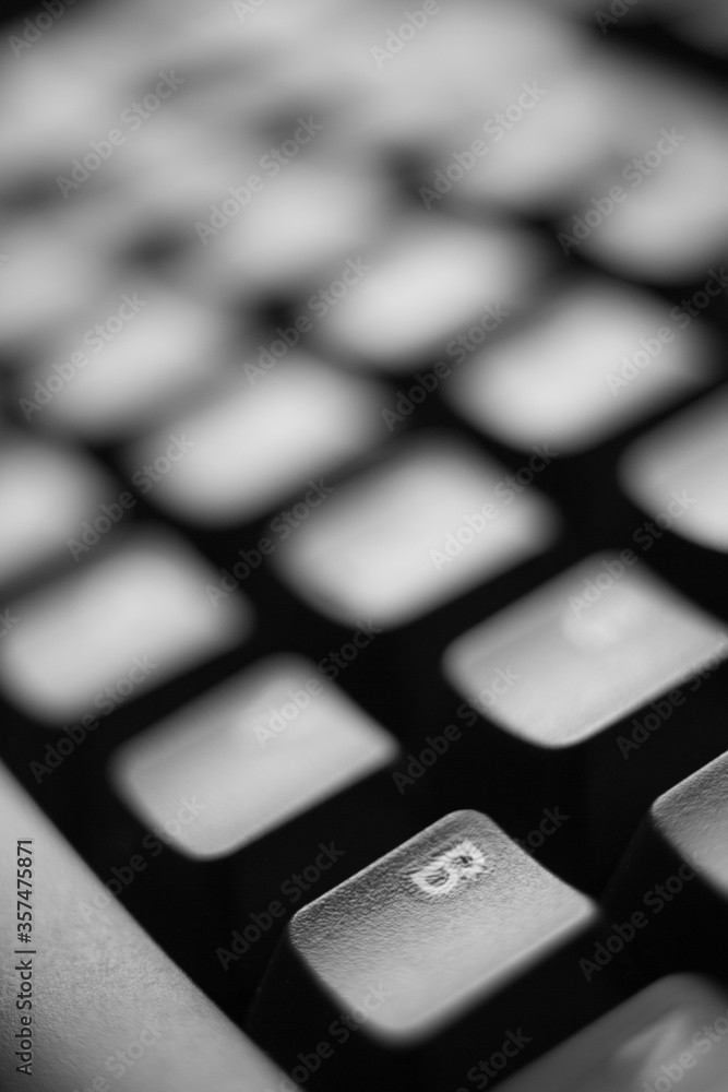 Close up of keys on computer keyboard Close up of keys on computer keyboard