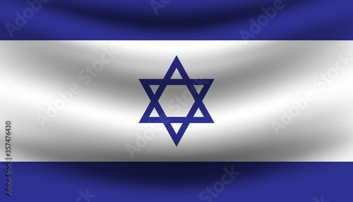 Flag of Israel background template.