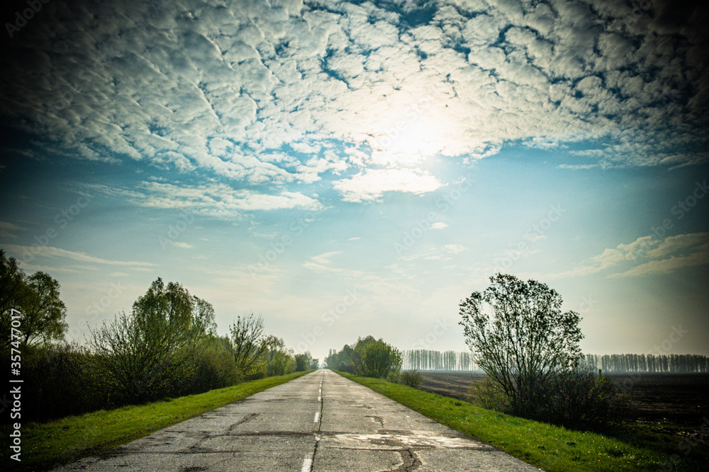 Fototapeta premium road to the sky