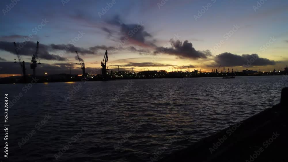 Hamburg Harbour Timelaps Hamburg Harbour Timelaps