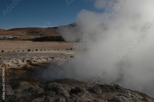 Desierto de Atacama Geiser del Tatio Volcan Aguas calientes Valle De La Luna