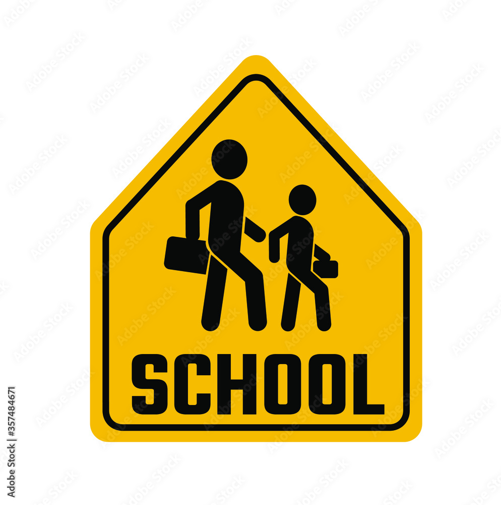 pedestrian crossing sign