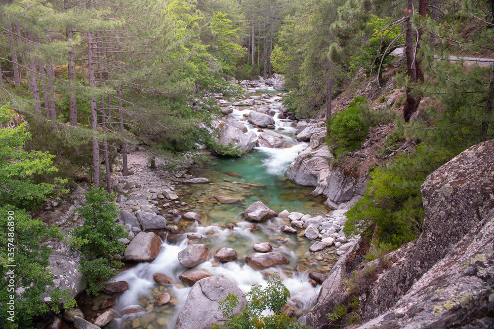 The Restonica Valley, in the heart of Corsica, France The Restonica Valley, in the heart of Corsica, France