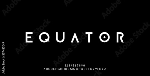 Abstract modern alphabet font. Typography technology science, electronic dance music future creative font. vector illustraion