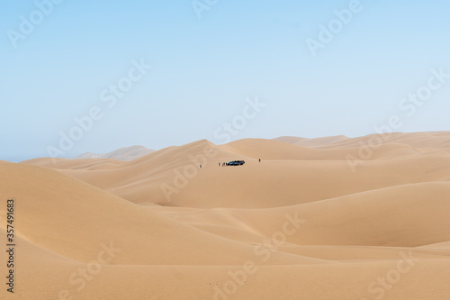 Desert trip on Walvis Bay dunes in Namibia