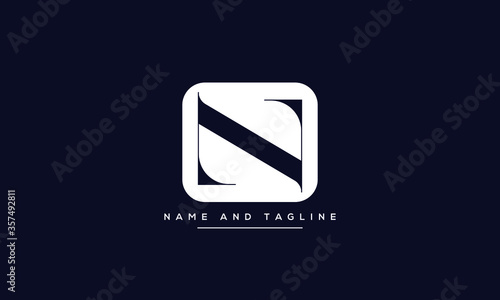 alphabet letters monogram icon logo NZ or ZN