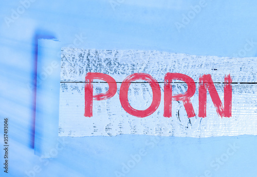 Slika na platnu Word writing text Porn