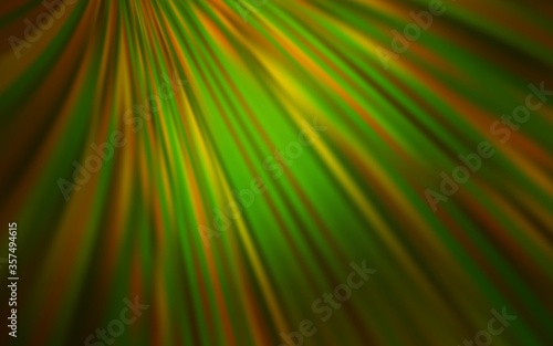 Dark Green vector colorful blur background.
