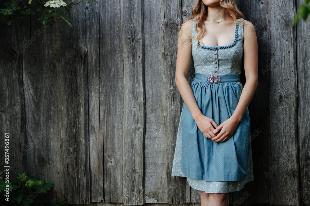 Fototapeta premium Traditional Bavarian dress called Dirndl