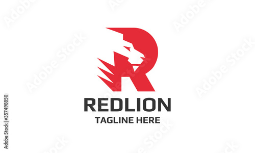 Red Lion Letter R Logo