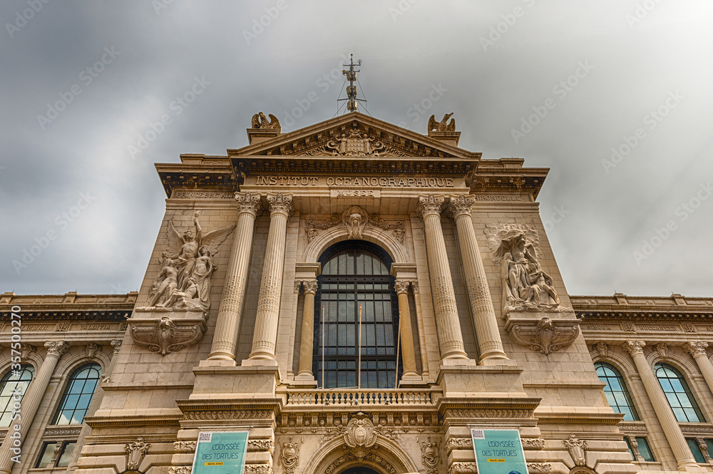 Facade of the Oceanographic Museum of Monaco, Monaco City