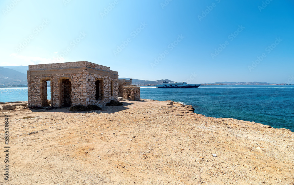 Marcello beach - Cyclades island - Aegean sea - Paroikia (Parikia) Paros - Greece