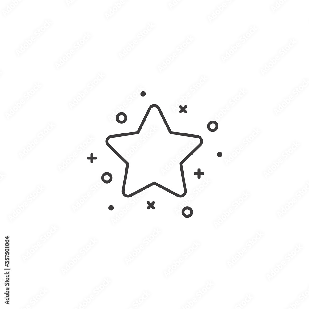 Cute star simple flat icon. Vector illustration. Cute star simple flat icon. Vector illustration.