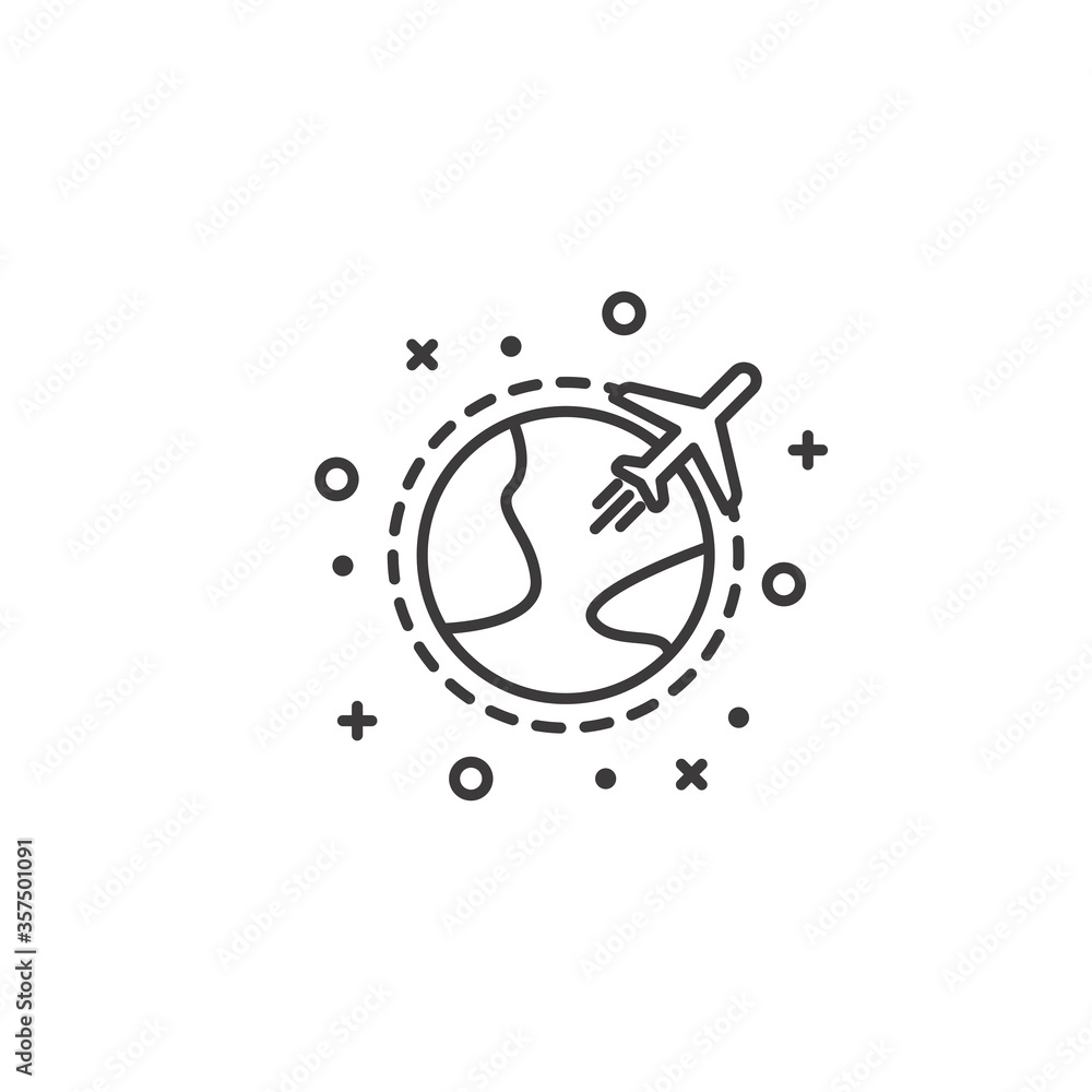 Cute travel simple flat icon. Vector illustration. Cute travel simple flat icon. Vector illustration.