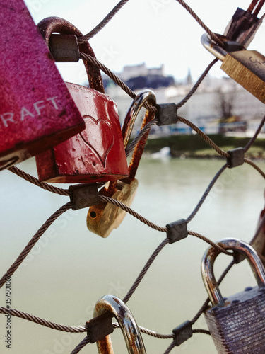locks on the bridge in Salzburg, Austria © Jacob