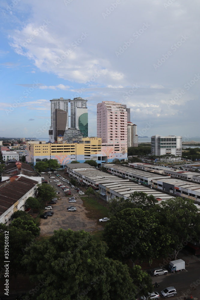 Paysage urbain à Malacca, Malaisie