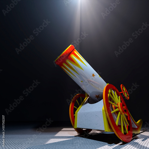 Принти на полотні human cannonball with no human inside
