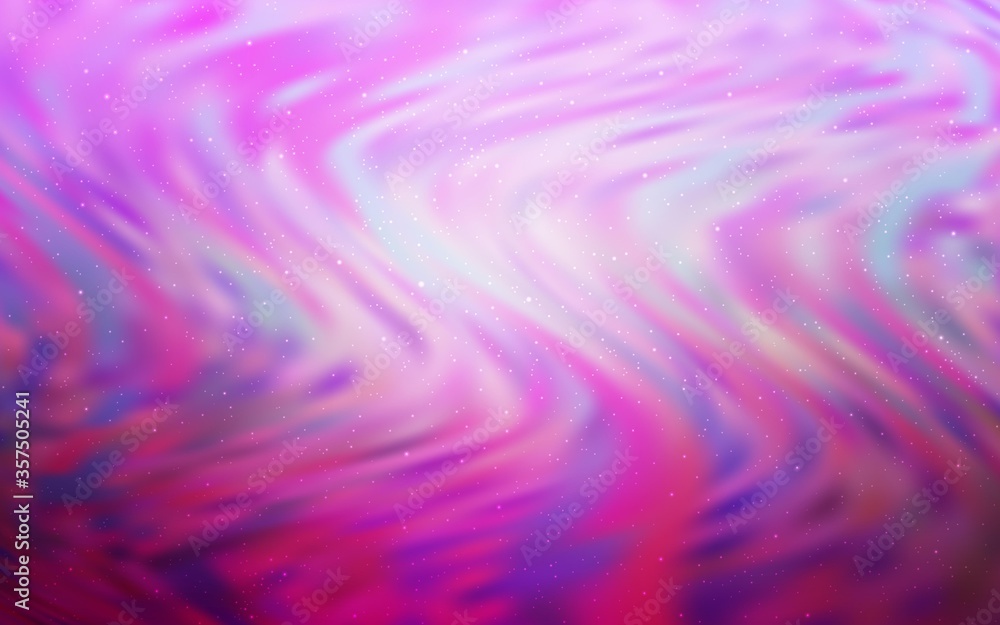 Light Pink vector pattern with night sky stars. Light Pink vector pattern with night sky stars.