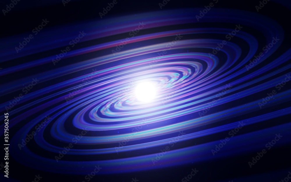 Dark BLUE vector template with space stars. Dark BLUE vector template with space stars.
