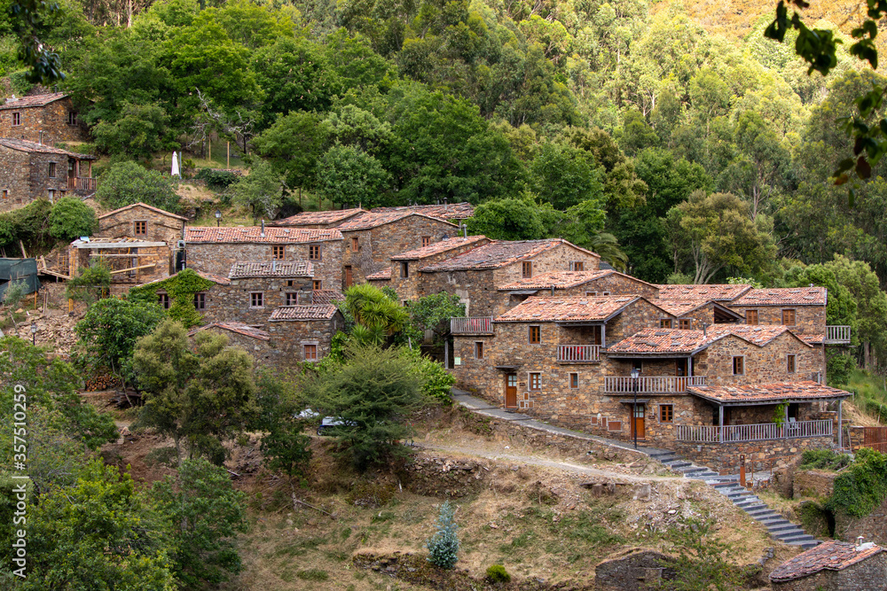 Cerdeira Shale Village in the Lousã Mountains in Portugal