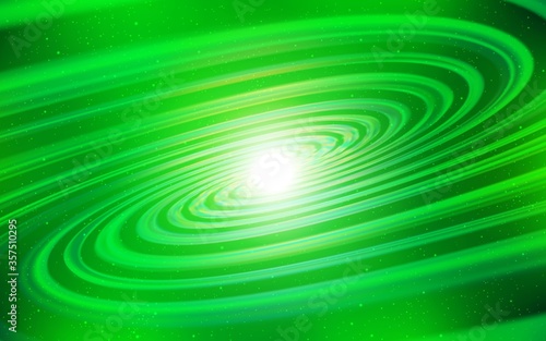 Light Green vector texture with milky way stars.