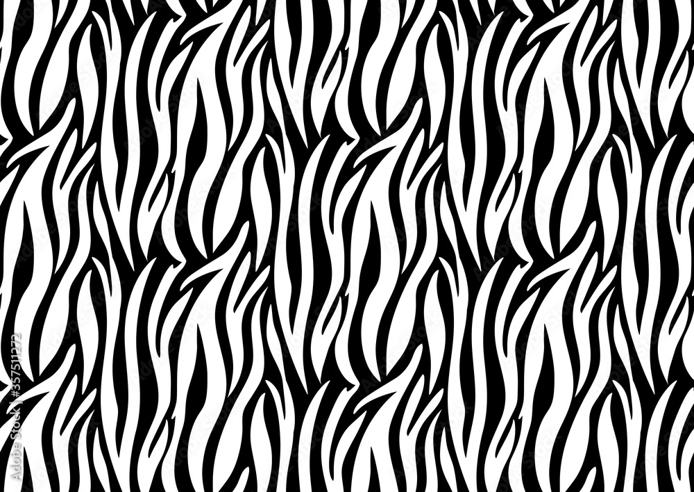 Zebra seamless pattern in abstract style on black background. Vector illustration. Camouflage. Zebra seamless pattern in abstract style on black background. Vector illustration. Camouflage.