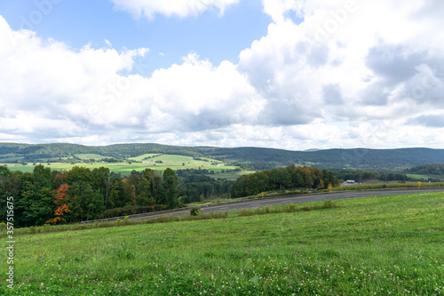 Upstate New York Landscape with rolling hills